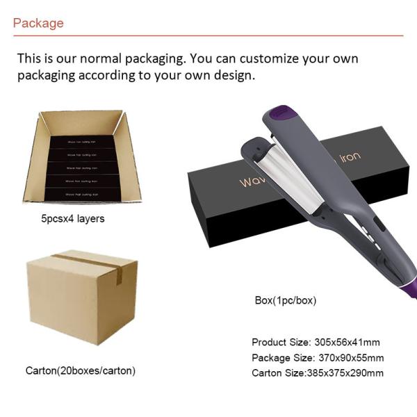 45W глубоко колеблют инструмент волос керамический с дисплеем температуры LCD