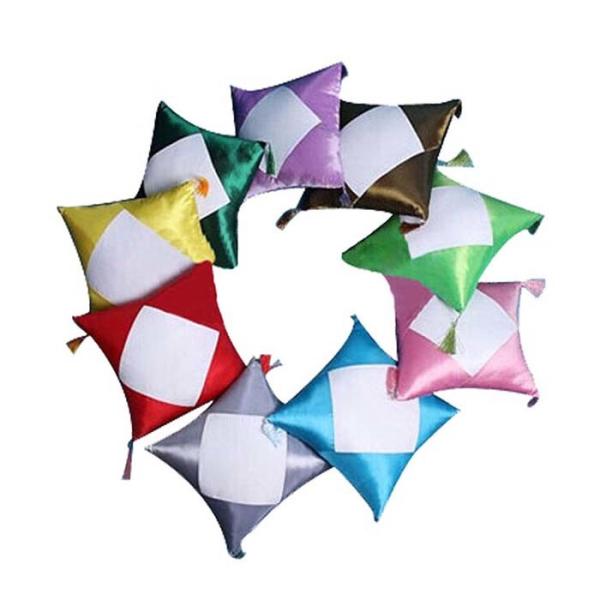 Colored Sublimation Satin Pillowcase With Ear Of Wheat Wholesale Sublimation Blanks Pillowcase