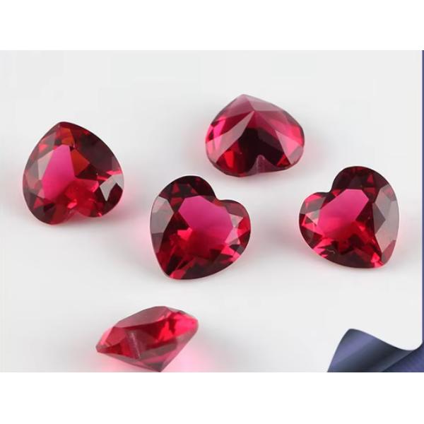 8*12 мм Цветный мойсанит Овальный Кровь Красный Кристальный Стекло Мойсанит для обручальных колец