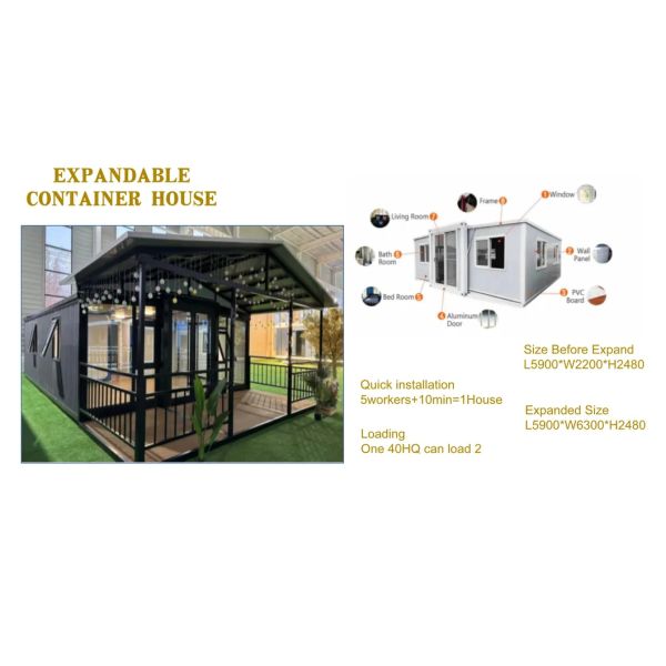 Australian Design High Durability Cost-effective Prefab Container House for Home and Office