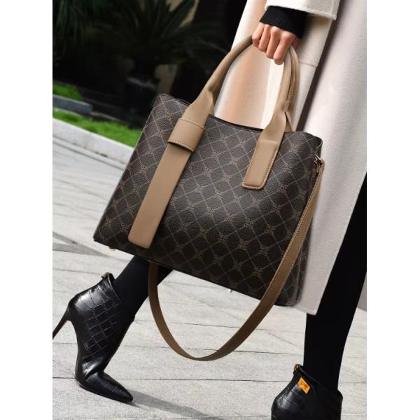 Season All Seasons Fashion Tote Bag For Women Genuine Leather Handbag Trendy Lady