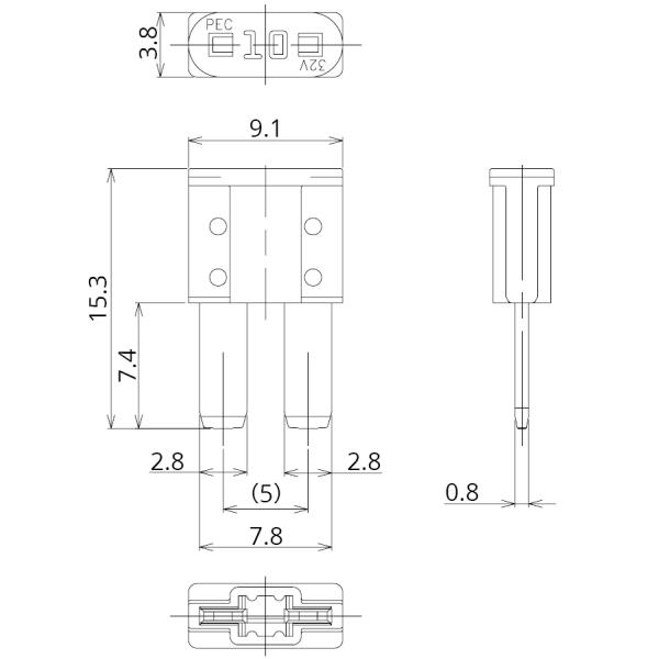 Взрыватель лезвия ELV взрывателя 32V PEC BFSL