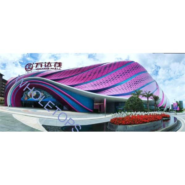 PPG Coating Aluminum Wall Art Panels / 4.0MM Decorative Perforated Aluminum Sheet