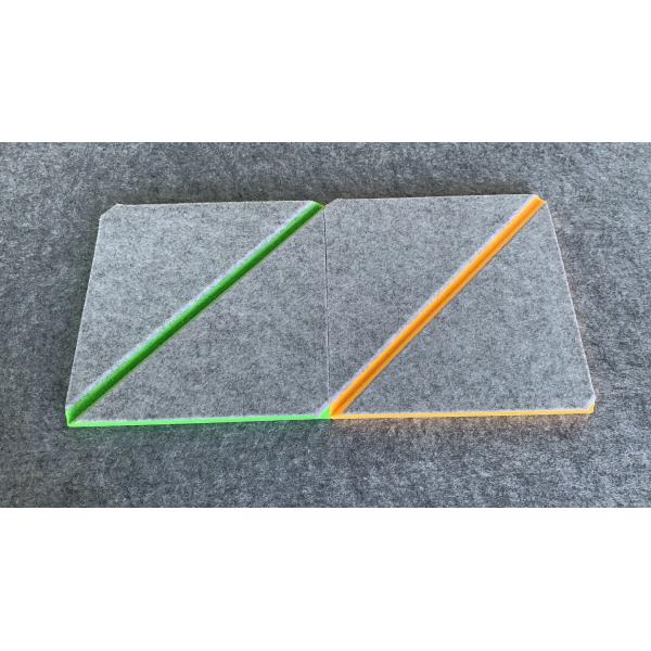 Felt Acoustic Partition Panels Snap On System For Existing Glass Walls