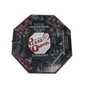 Logotipo personalizado Biodegradável descartável Foldable Pizza Box Offset