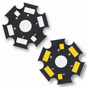 Aluminium Circuit Board Metal Core Diameter 112mm 5W Power White Solder Mask Black Silkscreen