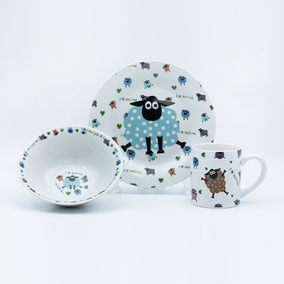 Irish Dinnerware Set With Mug OEM/ODM、Plate And Bowl For Souvenir Shops