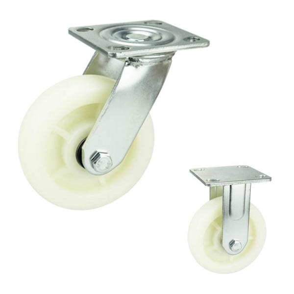 280kg Loading Heavy Duty Ball Bearing Wheels , 6 Inch Heavy Duty Swivel Castors