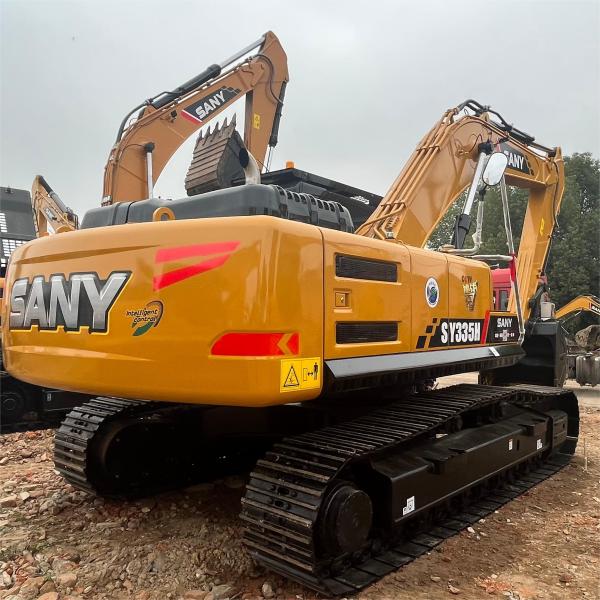 33 тонны большие использованные экскаваторы Sany Sy335 Инженерный цилиндровый экскаватор