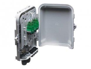 Épissure mécanique de boîte de distribution de fibre de 8 ports avec 2 orifices d'entrée