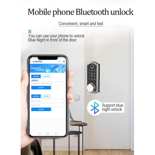 HFSecurity BP03 Biometric Keyless Smart Phone Open way Bluetooth Fingerprint  Door Look
