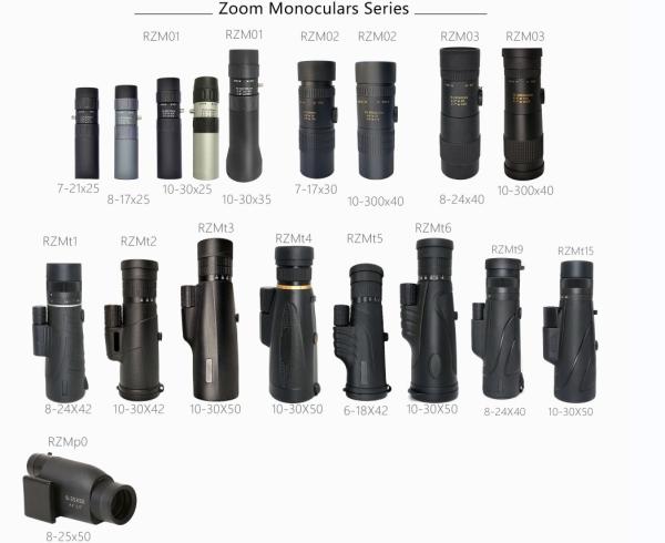10-30X50 HD Zoom Monocular Telescope With Smartphone Adaptor Tripod Wristband