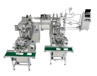 Medical Grade Isolation Face Mask Making Machine , Disposable Mask Making Machine