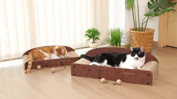 Cat Scratcher Cardboard Lounge Bed, Durable Cat Scratcher Extra Large Lounger