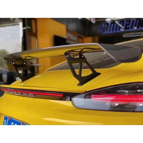 2022 Nuevos productos 987Cayman 981Boxster 718 Spoiler de fibra de carbono para Porsche 987 981 718 Ala de spoiler de fibra de carbono