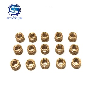 Custom Engraved Patterns CNC Nuts M2.5 M3 Round Brass Nuts For Through