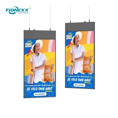 Customized 43 Double Sided Digital Signage Ceiling Mounted LCD Display 1920x1080 Resolution