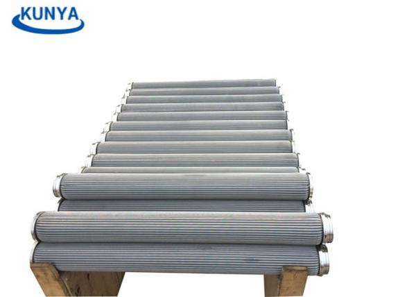 80 filtros de aço inoxidável dos filtros da malha 1um do metal da vela de 0.3mm plissaram