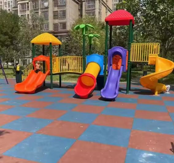 Outdoor Rubber Floor Lightweight Playground Rubber Tiles 15mm 20mm 25mm 30mm 40mm 50mm