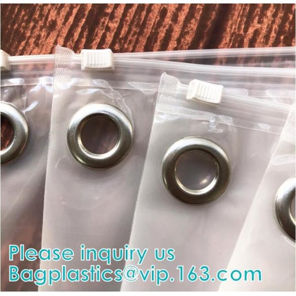 Apparel garment Makeup Slider Zip Lock Bag Frosted EVA Zipper Packaging Bag For Garment, Self Zip Lock Apparel Packaging