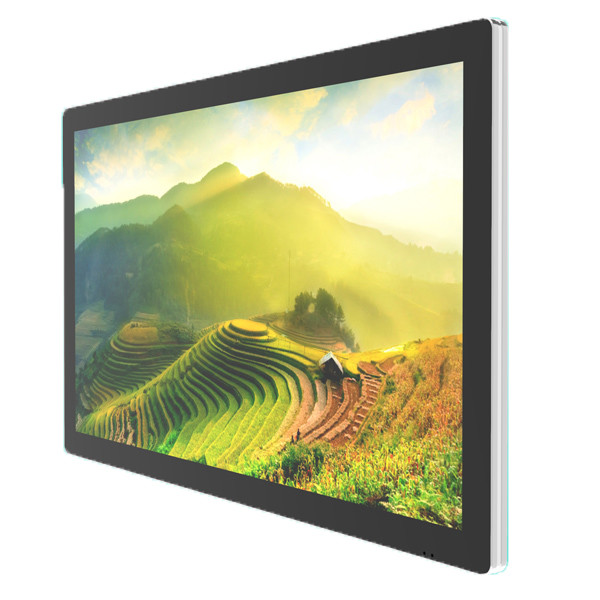 Black 13.3 Inch Tablet Kiosk Wall Mount Touch Screen Kiosk 500cd/M2