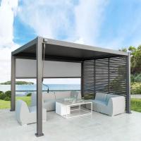 Outdoor waterproof electric luxury pergola opening roof shutters retractable aluminum