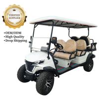 Transmission manuelle Nouveau design 4 places chariot de golf roulement électrique tout-terrain avec boîte de rangement fabriqué en Chine