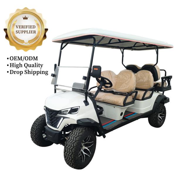 Manual Transmission New Design 4 Seater Golf Cart Electrical Power Steering Off-Road With Storage Box Made China