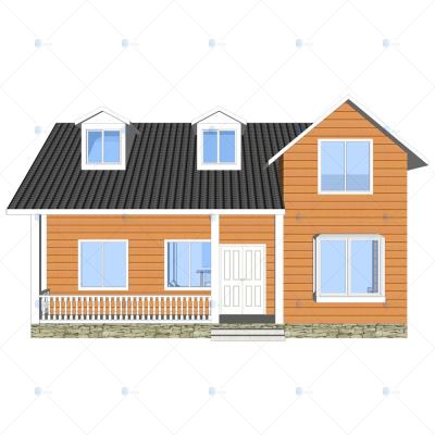 Luxury Villa - (QB10) 2019 New Price Prefab Homes steel structure Building 2 floor Design for sale