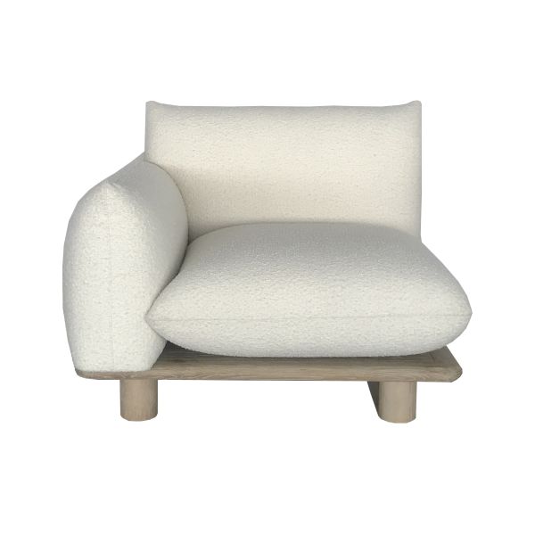 Sofá individual con brazo derecho 106×103×78cm Combinaciones modulares flexibles