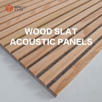 Finition en faisceau de bois panneaux de mur acoustiques en ardoise, carreaux de plafond acoustiques en bois 600x2400mm