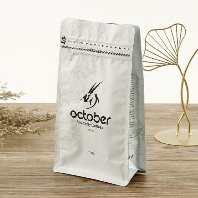 le papier d'aluminium de 250g 500g 1kg tiennent des poches de café avec le tirage en couleurs de valve