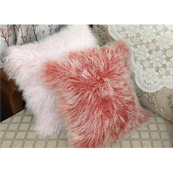 Mongolian Fur Pillow For Hotel Decorative