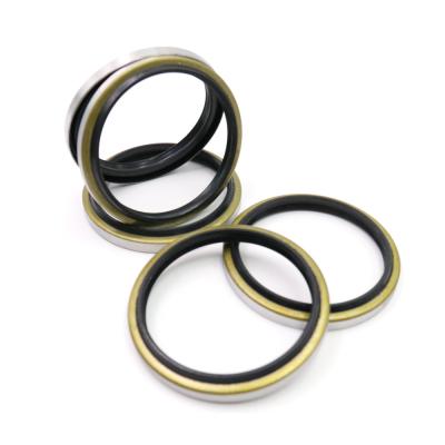 Do material de borracha hidráulico do ferro do selo da poeira da máquina escavadora DKB cor preta