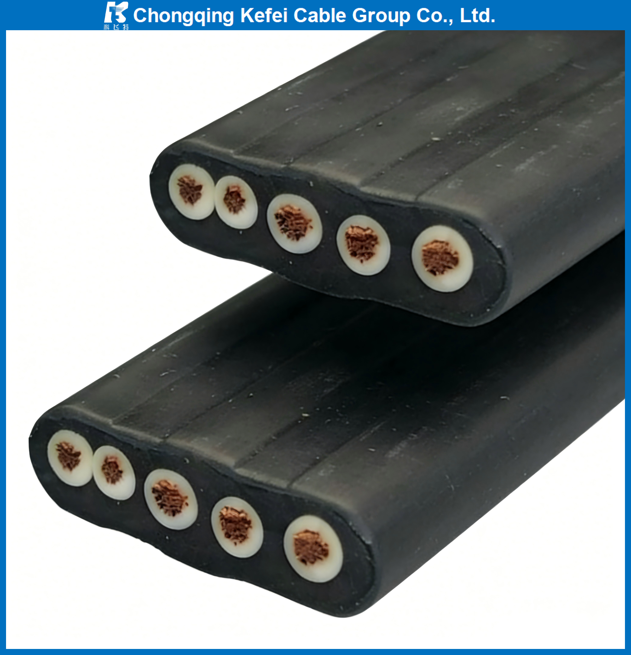 YFFB Flat Cable for Gantry Crane, Stacker & Reclaimer - Power & Control Connection