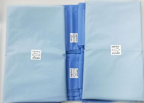 As folhas descartáveis do hospital/a mão extremidade superior drapejam a laminação não tecida dos SPP