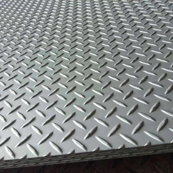 Folha decorativa de aço inoxidável 6 mm de espessura X 1220 mm x 2440 mm Placa quadriculada 316L