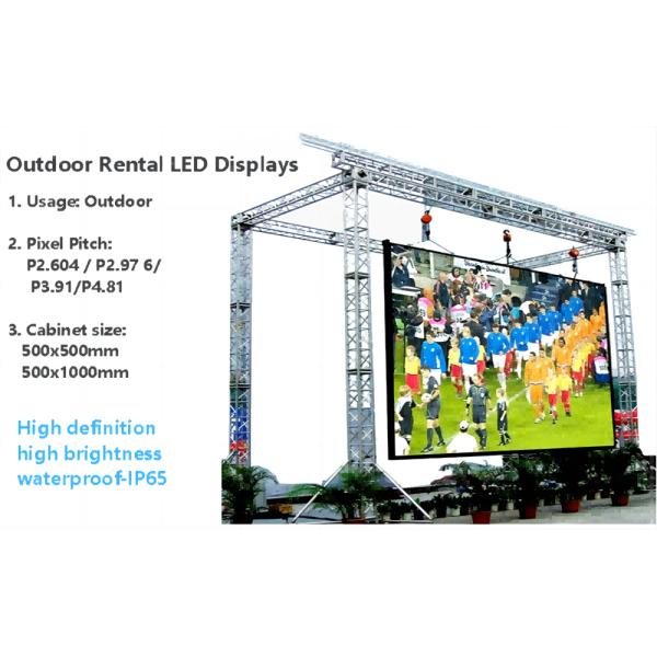 OEM Outdoor P2.604 Led Lcd Display Screen Биллборд 500х1000