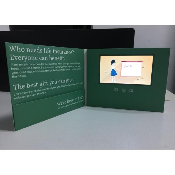 Créatif de la carte vidéo Mailer HD Publicité pour l'éducation de l'assurance