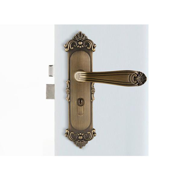 Высокая жесткость комната Мортизатор дверной замок Антикварный бронзовый цинковый сплав Entracne ручка замок