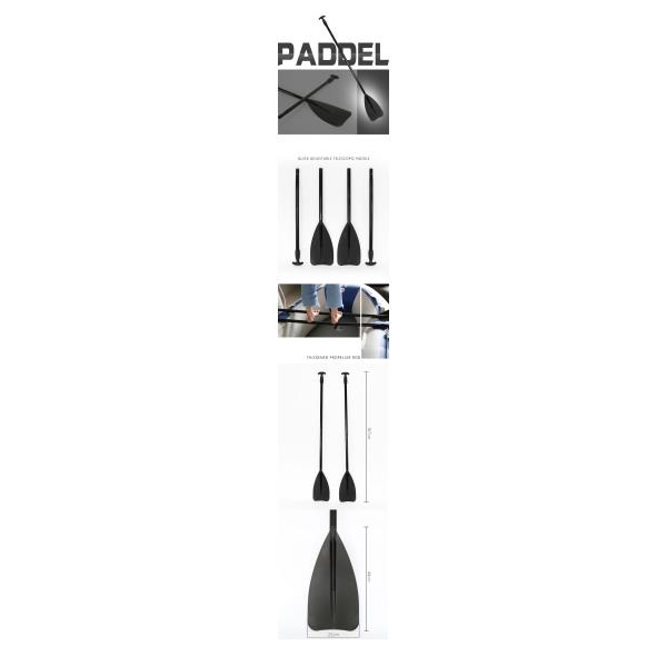 Alansma Black 160cm 210CM Carbon Fiber Sup Paddle