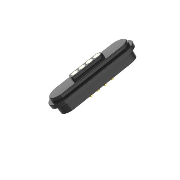 Anti Short Circuit Magnetic Connectors Black 4 Pin Magnetic Connector Customized For Smart Robot