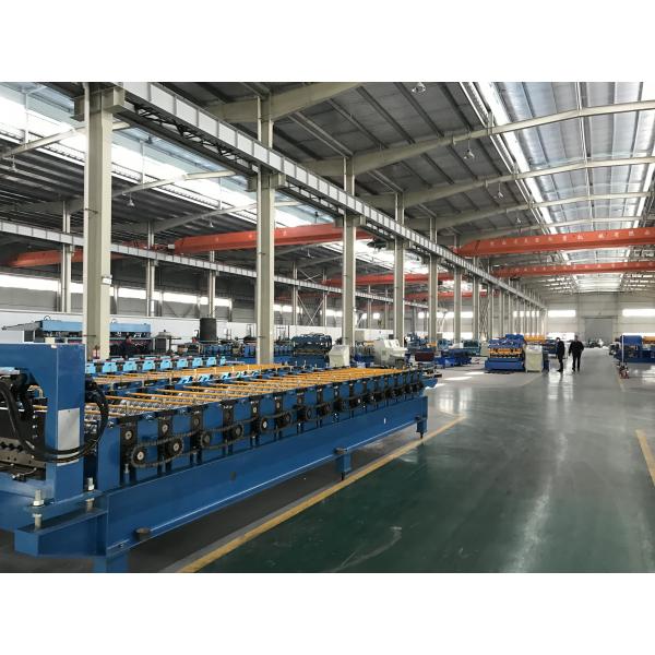 Safe High Efficient Floor Deck Roll Forming Machine 50HZ 3 Phase