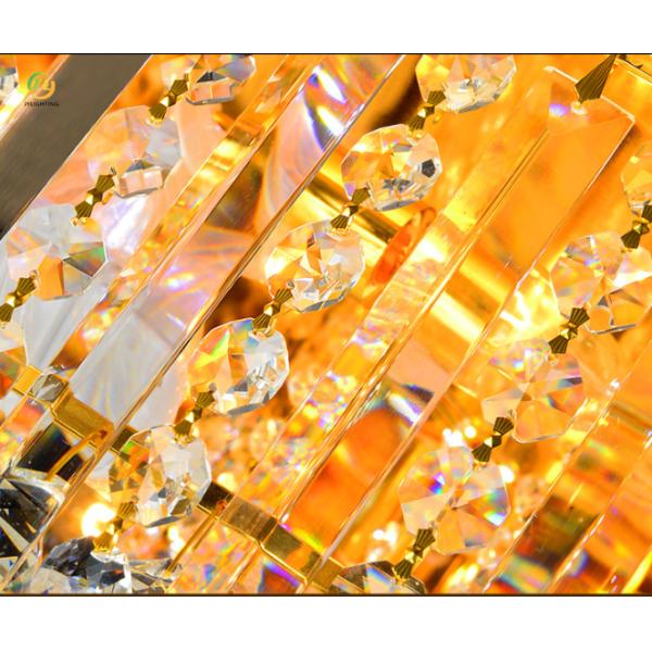 JYLIGHTING Round European Style Light Luxury Modern Living Room Restaurant Ceiling Crystal Lamp