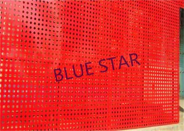 Decorative Perforated Sheet Metal Panels , Perforated Copper Sheets Corrosive Resistance