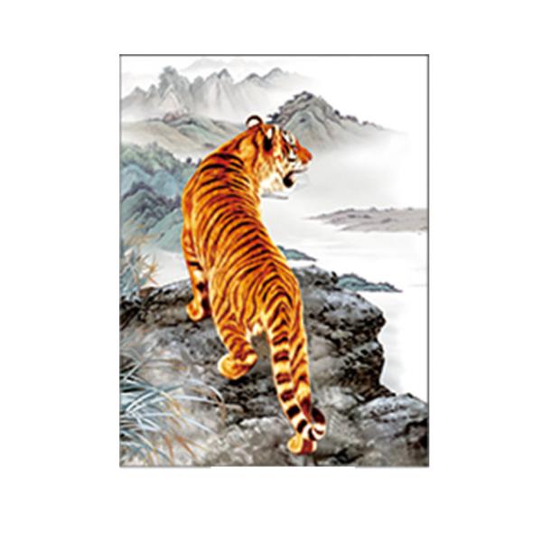 30x40cm Size 3D Pictures Of Animals 0.6mm PET Material Durable