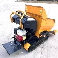 Trilha de borracha Mini Crawler Dumper 300kg 500kg 1000kg do único cilindro