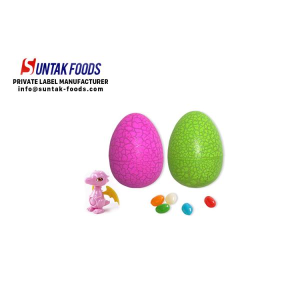 Classic novelty candy toys dinosaur egg jelly bean candy for kids