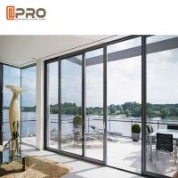 Waterproof Commercial Sliding Glass Door Double Glass Aluminium Profile Exterior Sliding Doors door slide aluminium