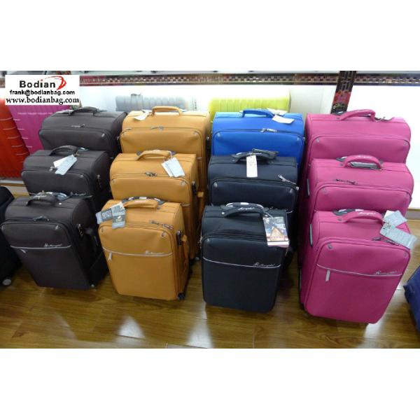 cheap soft sided 20''+24'' +28'' three piece trolley luggage set,suitcases from Baigou